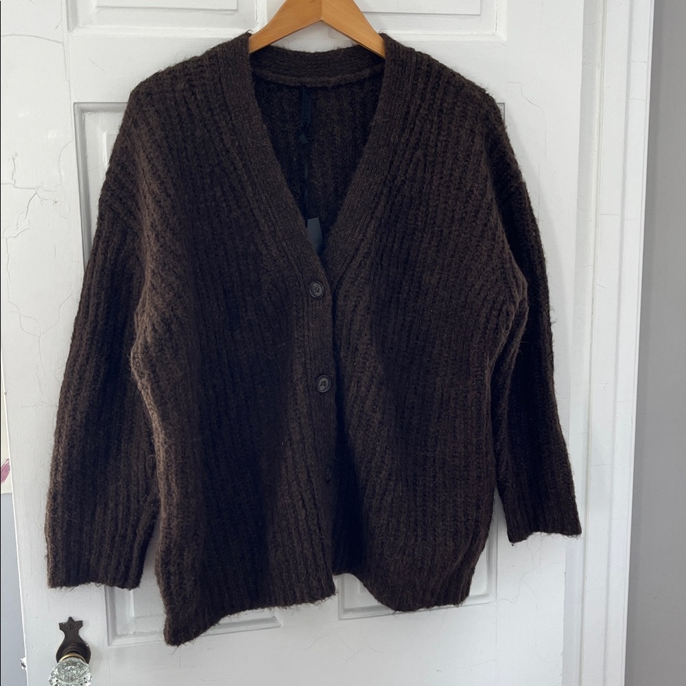 NWT! Jenni Kayne Cocoon Cardigan Cocoa Brown Size Small - Picture 3 of 5